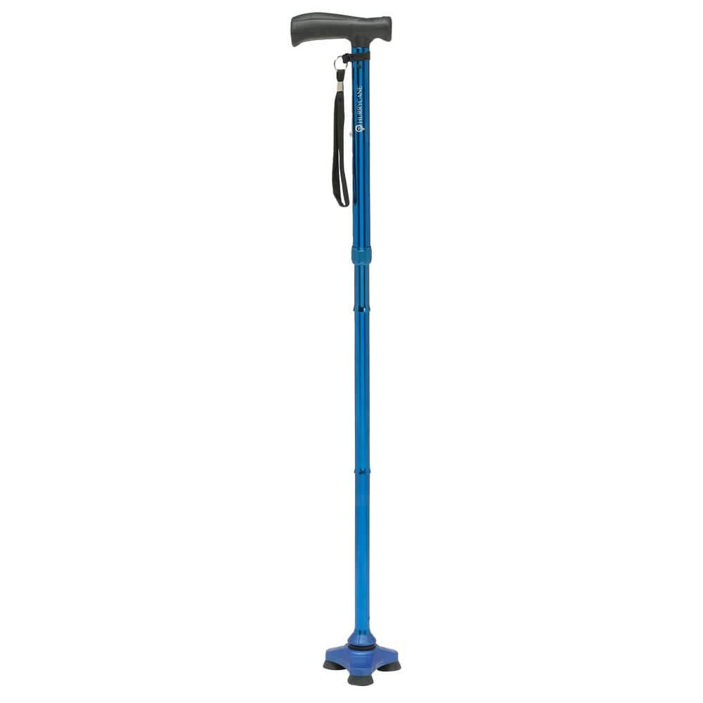 HurryCane Freedom Edition Folding Cane with T-Handle in Blue -  HCANE-BL-C2