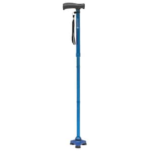 Freedom Edition Folding Cane with T-Handle in Blue
