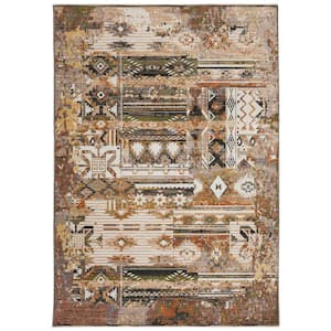 Odessa Geometric Red 5 ft. x 7 ft. 6 in. Area Rug