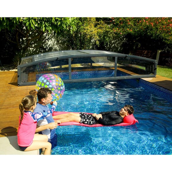 CANOPIA by PALRAM Majorca 15 ft. x 28 ft. Retractable Aluminum in Ground  Rectangular Safety Swimming Pool Cover Kit, for 13 x 26 ft. Pools 706018 -  The Home Depot