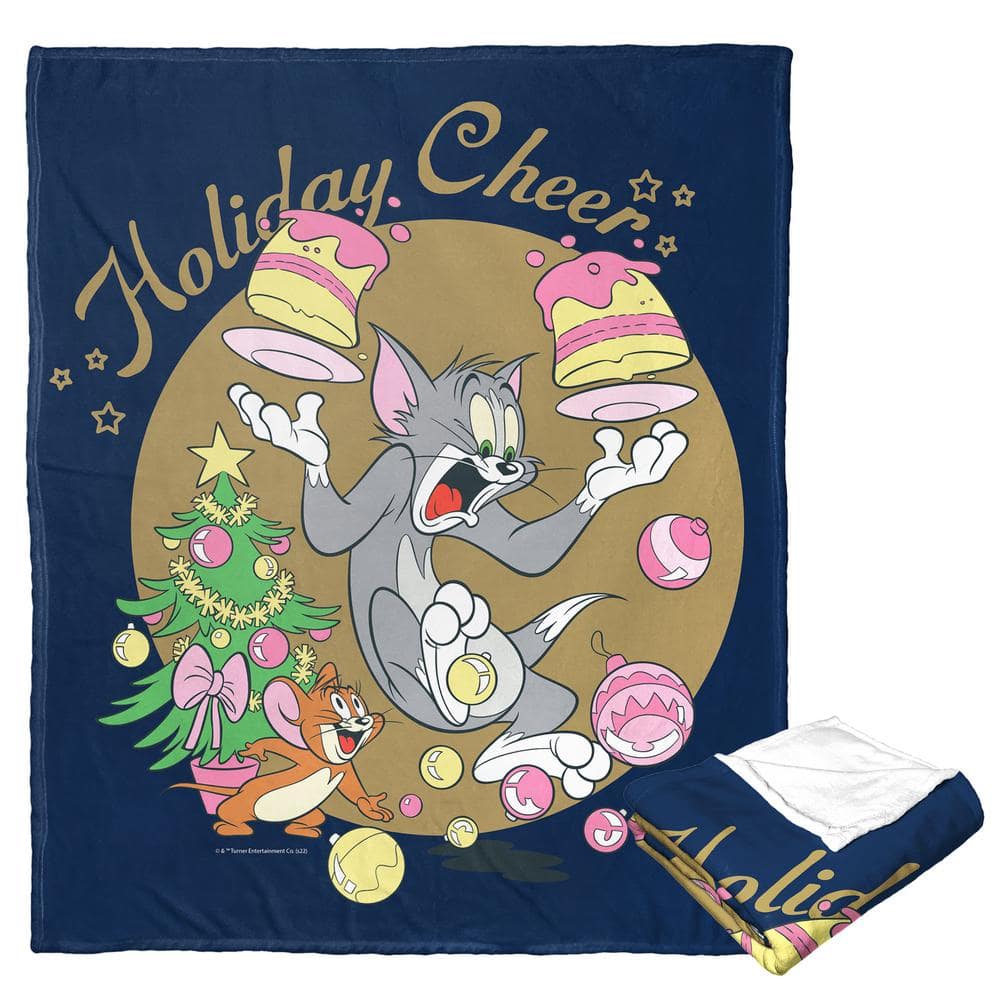 THE NORTHWEST GROUP Wb Tom And Jerry Holiday Cheer And Mischief Silk Touch Multi-Colored Throw