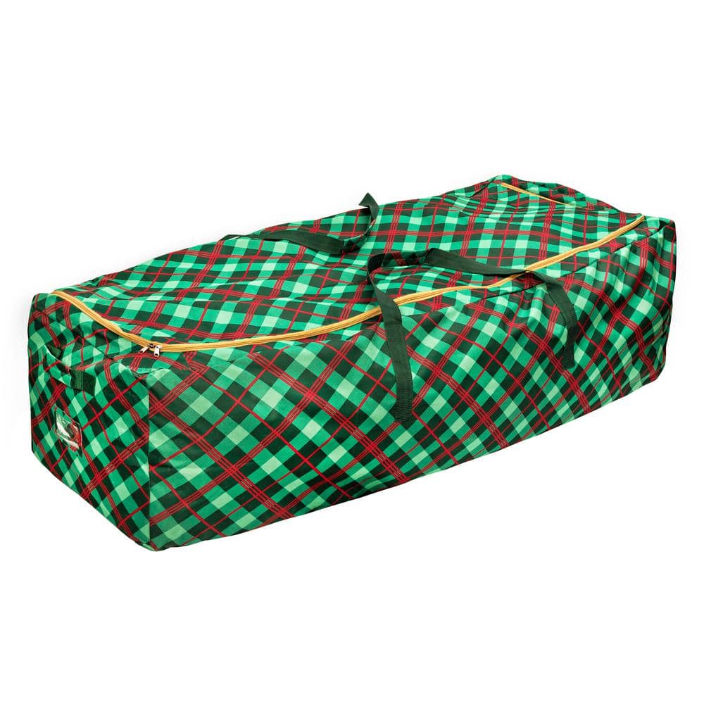 National Tree Company Green Heavy Duty Tree Storage Bag with Handles and  Zipper - Fits Up to 9 ft., 29 in. x 56 in. S-A-TBAG1 - The Home Depot