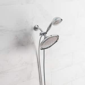Refresh 7-spray 9 in. Dual Shower Head and Handheld Shower Head in Chrome