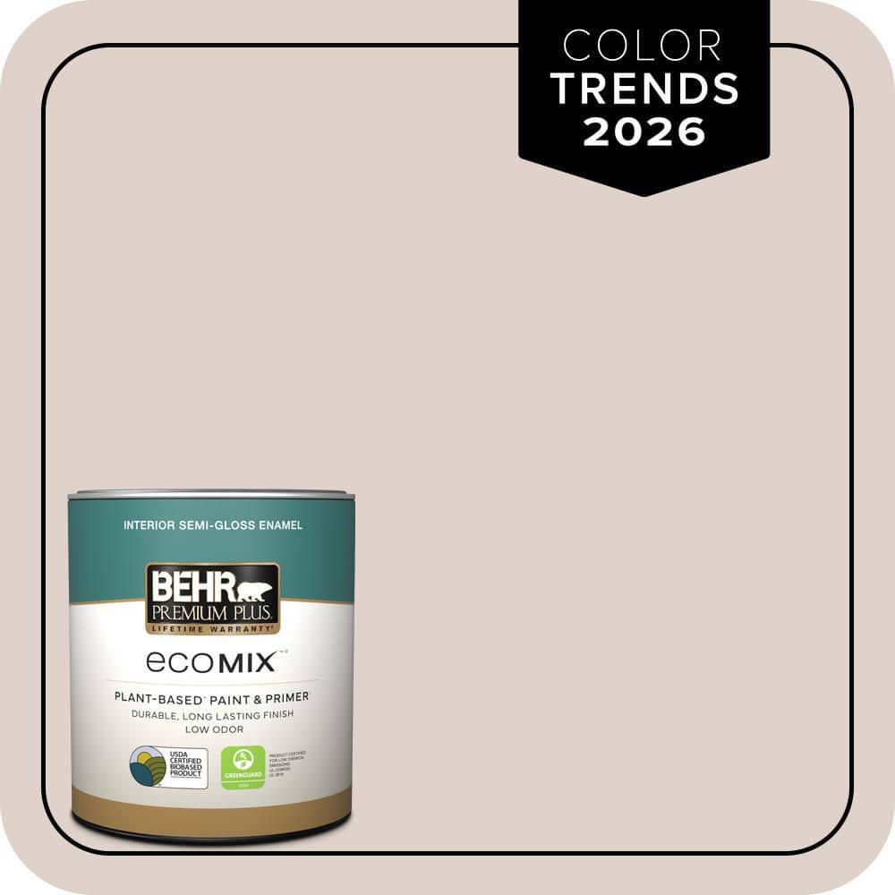 1 qt. #N150-1 Mocha Ice Semi-Gloss Enamel EcoMix Plant-Based Interior Paint & Primer price history on PriceWatchPro