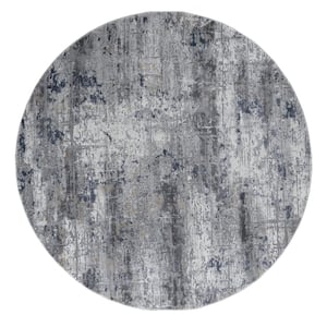 Cascades Mazama Multi 7 ft. 10 in. x 7 ft. 10 in. Round Rug