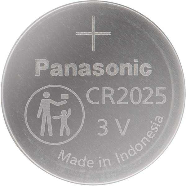 CR-2025/HFN, Pile bouton CR2025 Panasonic, 3V, 20mm
