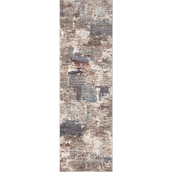 Venice Multi 2 ft. x 7 ft. Abstract Runner Rug