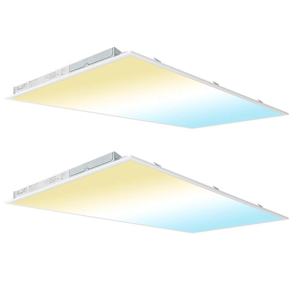 48-in. Integrated LED Semi-Flush Mount Ceiling Light, 5000K/4000K/3500K Selectable, 6600LM Fixture for Classroom price history on PriceWatchPro