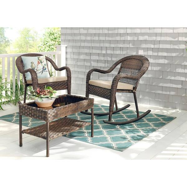 Hampton Bay Mix & Match Rocking Chair Conversion Kit Runners Outdoor Patio 35 in 