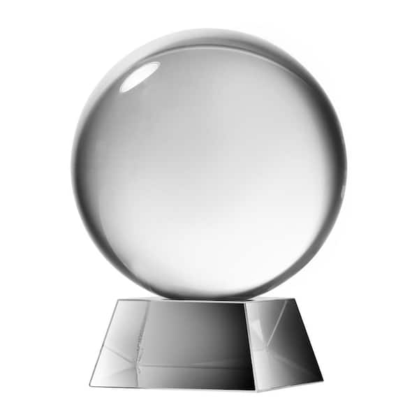 A & B Home 6 in. Society Chic Glass Sphere Decorative Statue