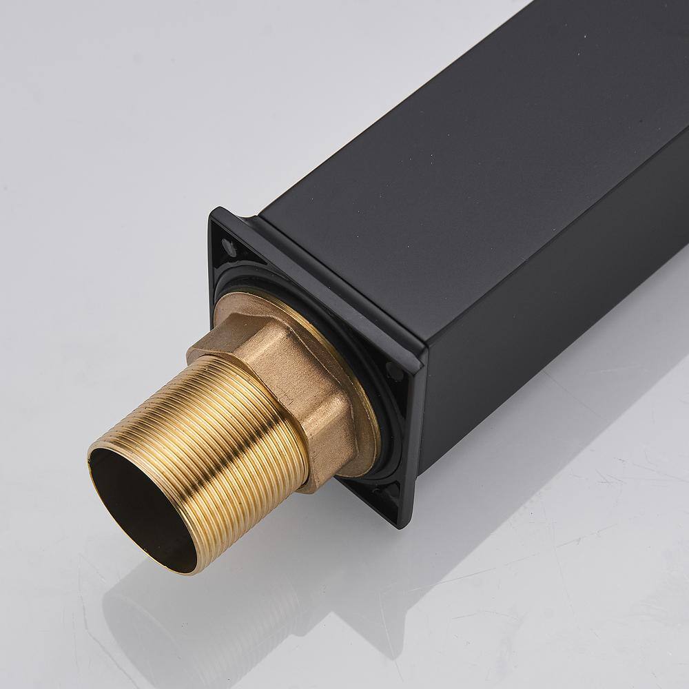 Matte Black Stainless Steel High Arc Bathroom Faucet