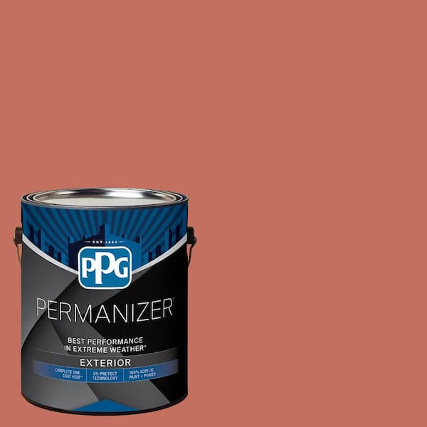 PERMANIZER 1 gal. PPG1191-6 Cajun Spice Satin Exterior Paint