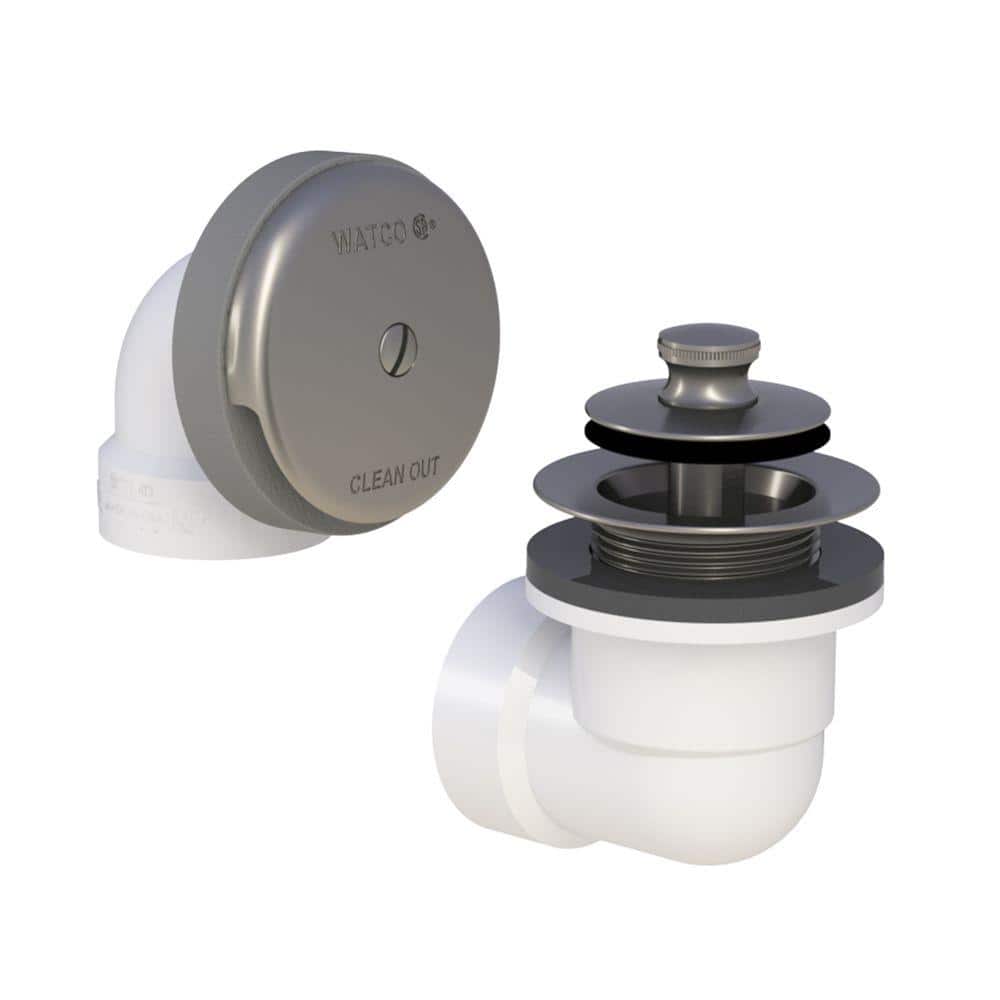 ▼ Panapp1922 Watco 601 Series Sch. 40 PVC Bath Waste Half Kit - Push Pull