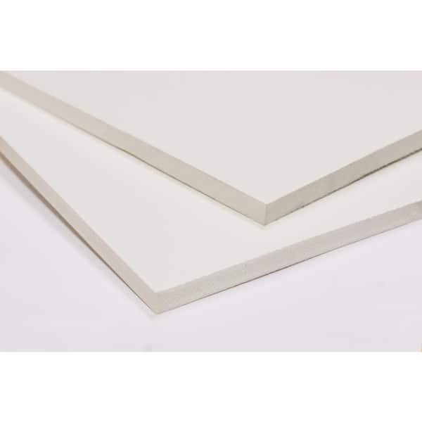 1/2 in. x ft. x 8 ft. White PVC Sheet Panel 190360 - The Home Depot