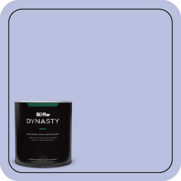 BEHR DYNASTY 1 qt. #MQ4-31 Stardust Evening One-Coat Hide Semi-Gloss Enamel Interior Stain-Blocking Paint & Primer