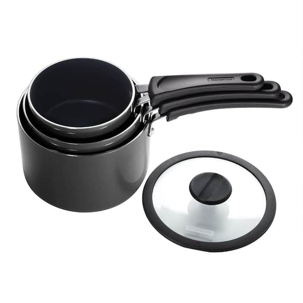 Cook N Home 1 qt. and 2 qt. Stainless Steel Saucepan 02701 - The Home Depot