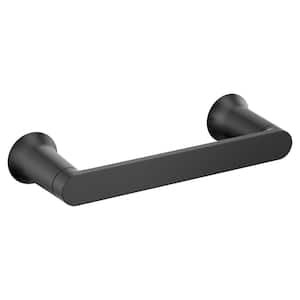 Genta Wall Mounted Pivoting Toilet Paper Holder in Matte Black