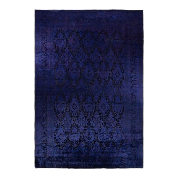 Fine Vibrance Purple 17 ft. 7 in. x 11 ft. 10 in. Handmade Area Rug