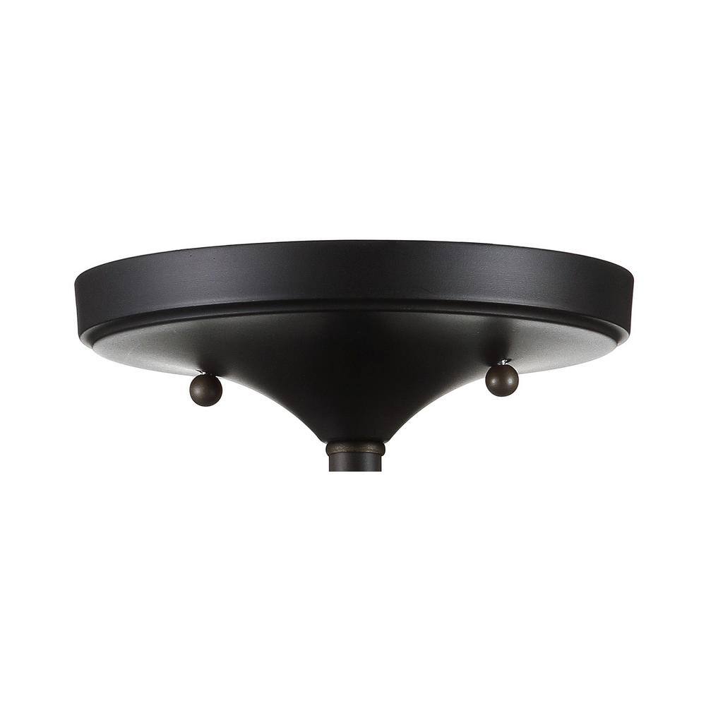 Toronto 13" Crystal and Bronze LED Flush Mount Chandelier