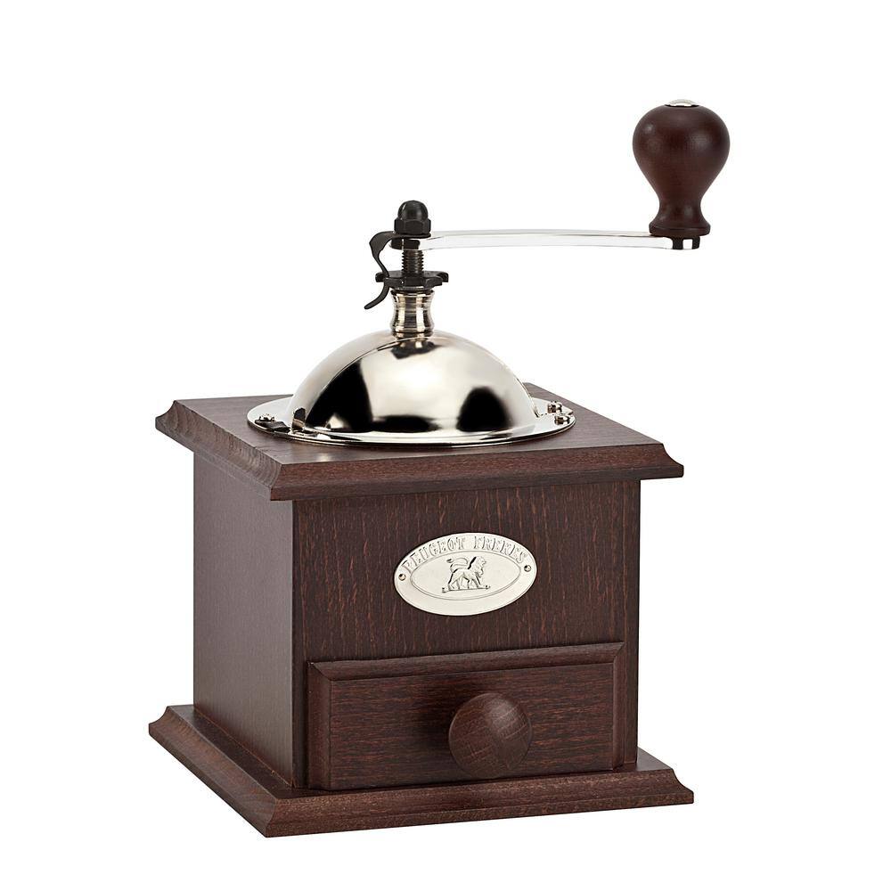 Peugeot Nostalgia Beechwood 2 oz. Brown Burr Manual Coffee Grinder841