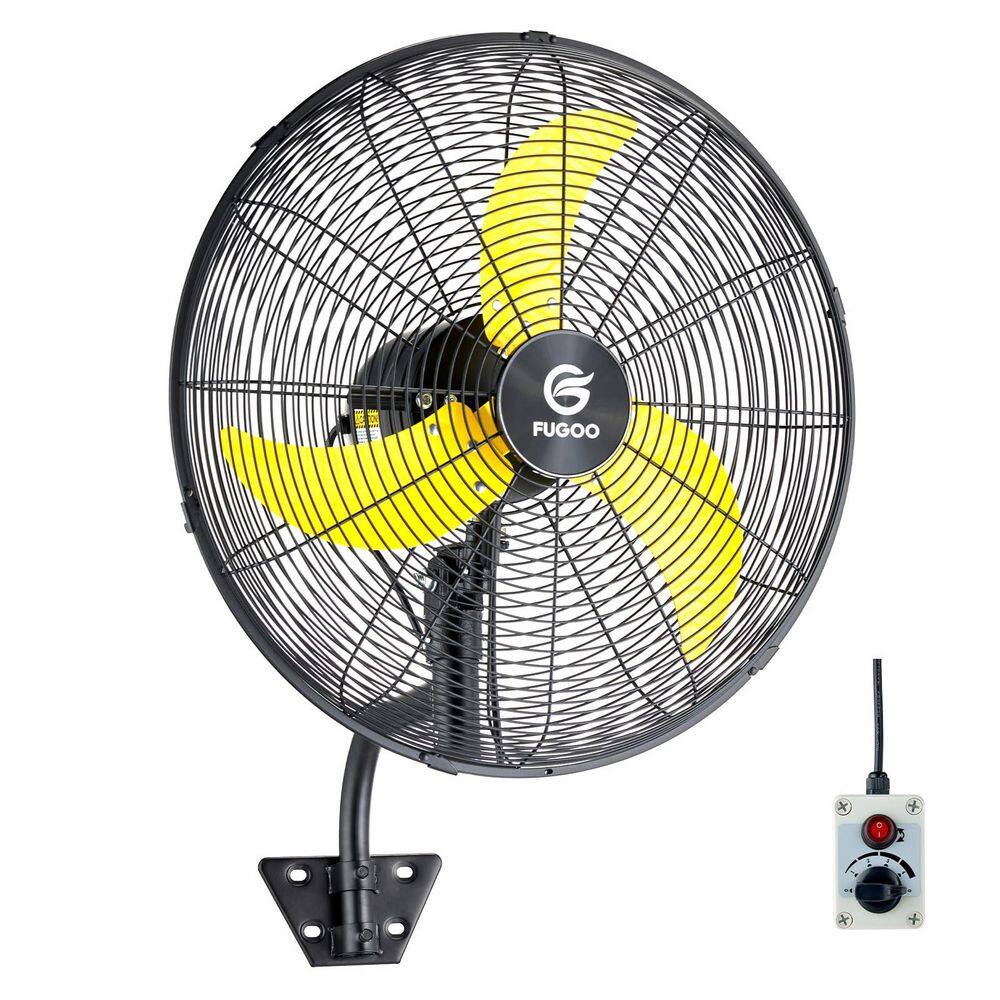 30 in. Oscillating Wall Mounted Fan in Black with Yellow Blades, All Sealed Brushless DC Motor, Waterproof, Outdoor price history on PriceWatchPro