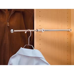 1.25 in. W Chrome Extending Metal Closet Valet Rod