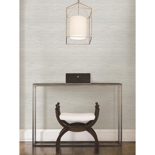 Grey Crossweave Peel and Stick String Wallpaper