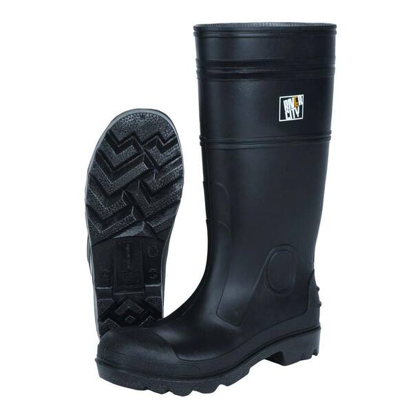 MSA Safety Works Men's Waterproof Work Boots - Soft Toe - Black Size 13(M)