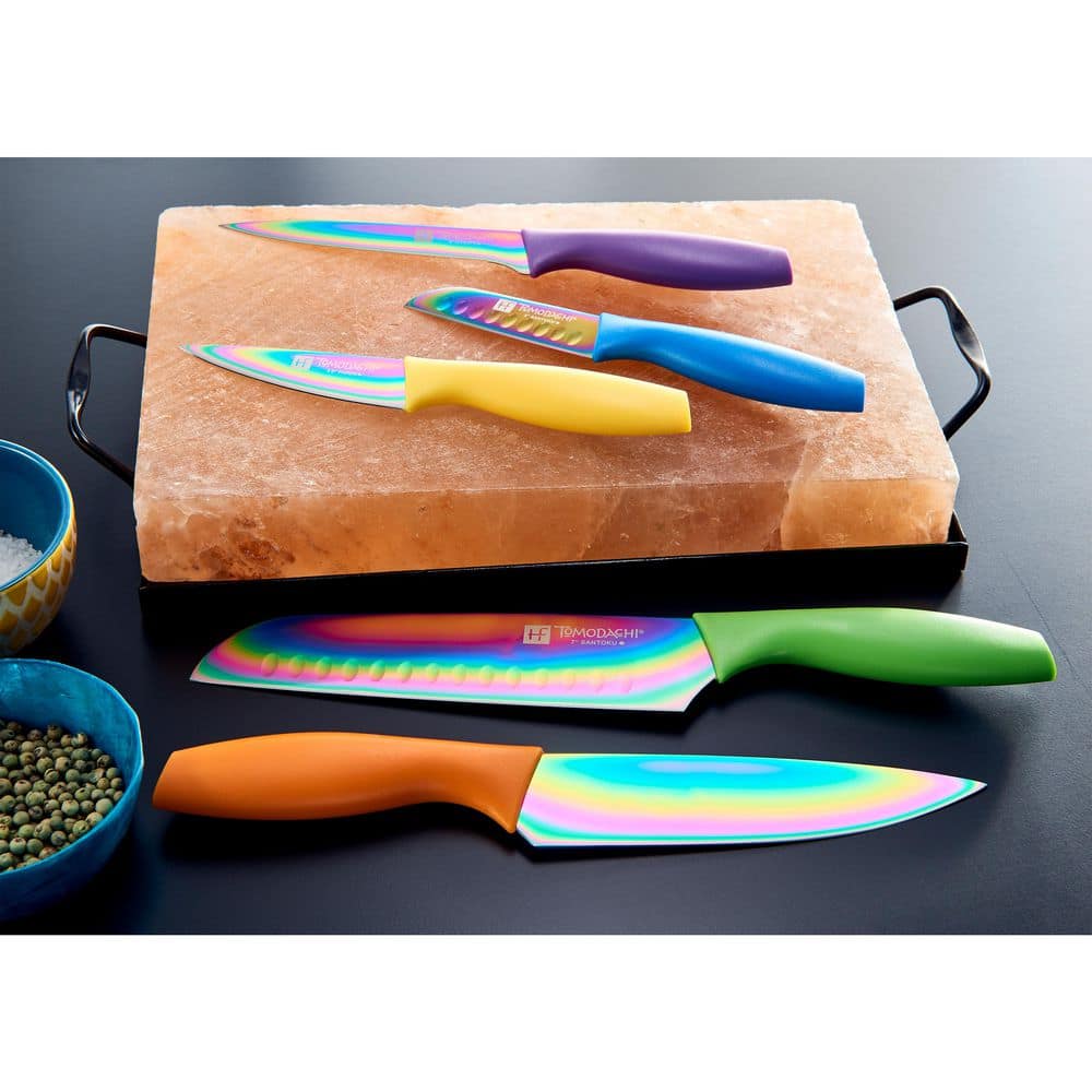 Hampton Forge Hampton Forge Tomodachi Titanium - 10 Piece Knife Set with 5 Matching Blade Guards