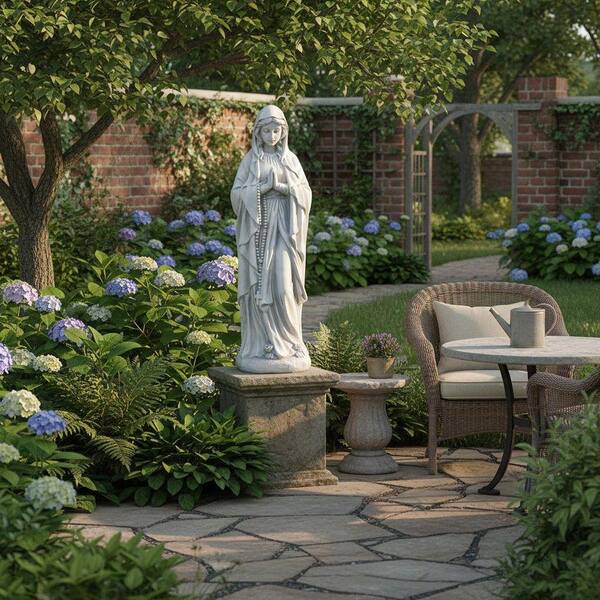 Outdoor Garden Praying Statue YNLIN401 - The Home Depot