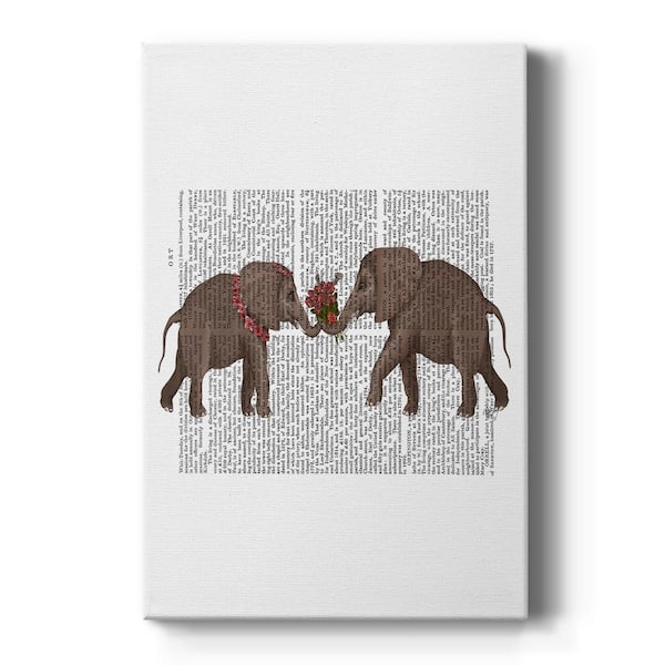 Wexford Home Elephant Bouquet, Landscape By Wexford Homes Unframed Giclee Home Art Print 48 in. x 32 in.