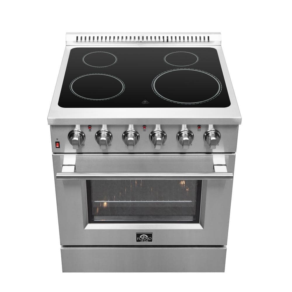 Galiano 30-inch Stainless Steel Freestanding Electric Range with Air Fryer