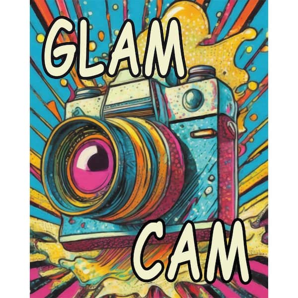 VENICE BEACH Collections Glam Cam by Grotto Studios 1 Piece Unframed Graphic Print Abstract Poster Art Print 16 in. x 20 in.