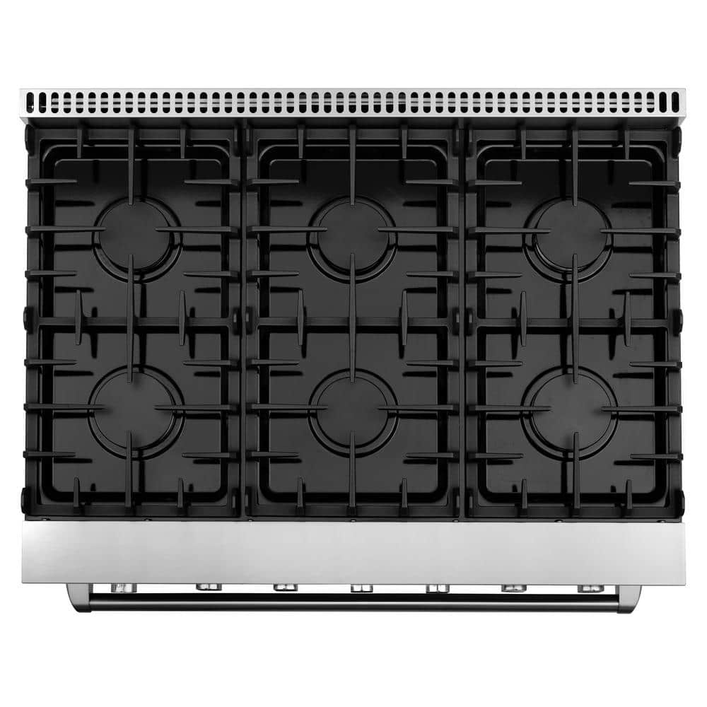 Cosmo 36" Stainless Steel Convection Gas Range with 6 Burners