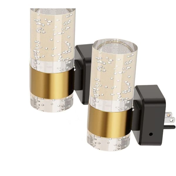 EKIEUDL Night Lights, 3000K Dimmable LED Night Light with Adjustable Brightness, with Auto Light Sensor 2-Pack