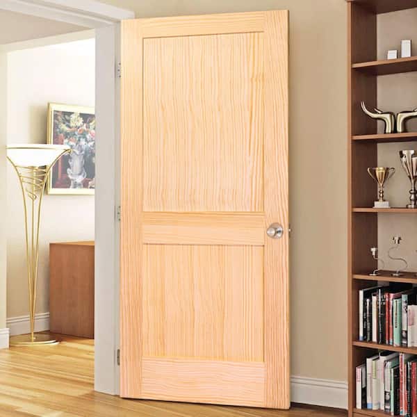 HOMESTEAD 24 in. x 79.92 in. 2 Panel Shaker Unfinished Wood