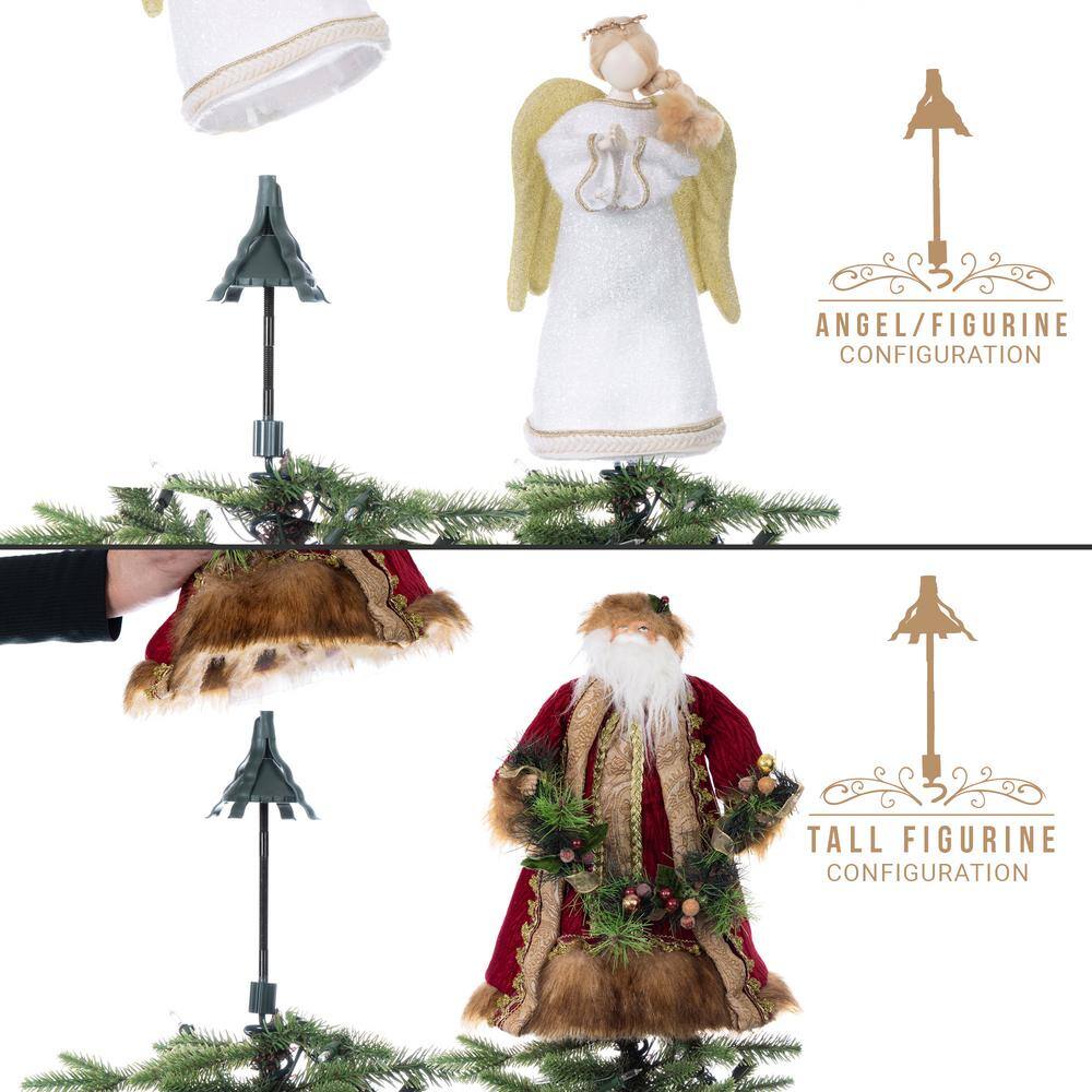 Forest Green Metal Universal Christmas Tree Topper Holder