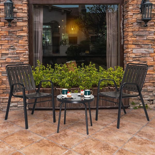 small metal outdoor chairs