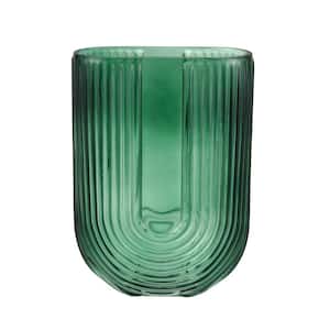 Fremont Colored Glass 5.5 in. Decorative Vase in Green - Large