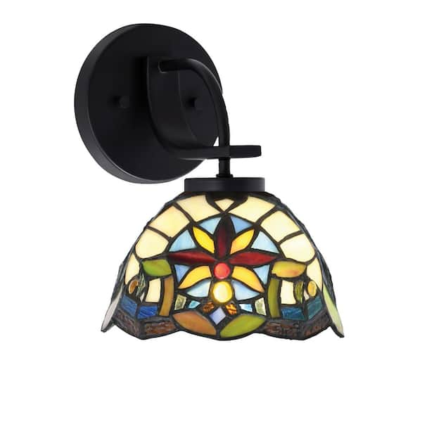 Unbranded Olympia 1-Light Matte Black Wall Sconce
