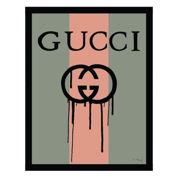 VENICE BEACH Collections Fashion Designer Drip Logo-Framed Print by Fairchild Paris Abstract Poster Art Print 18 in. x 14 in.