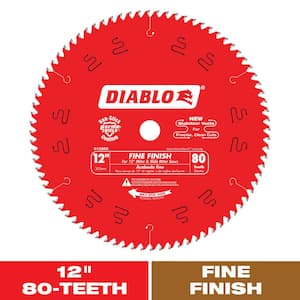 12in. x 80-Tooth Fine Finish Saw Blade for Wood