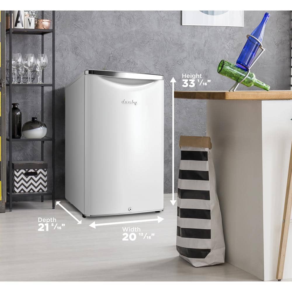 Danby 4.4 Cu Ft Energy Star Compact White Refrigerator with LED Lighting
