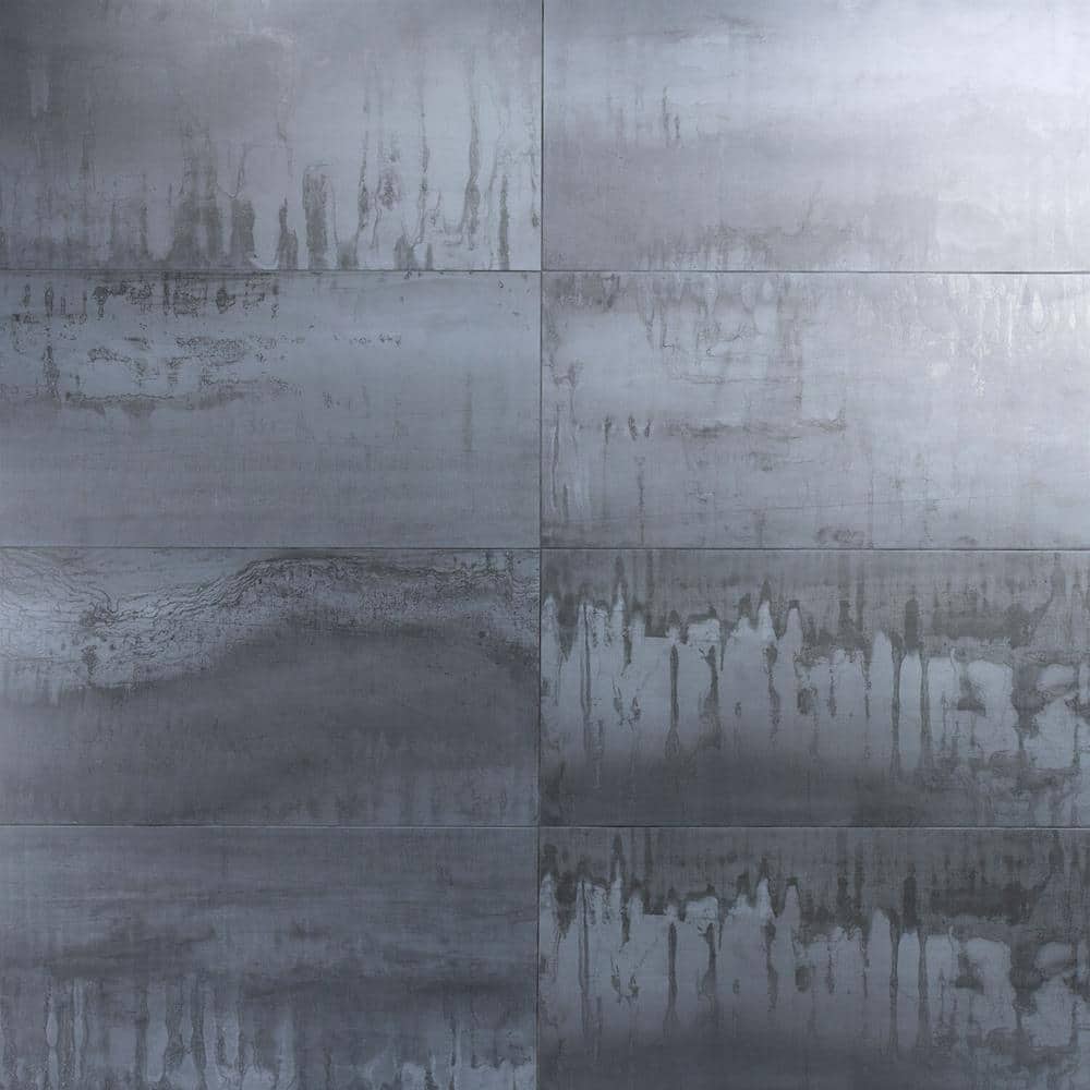 Aspire 12" x 24" Gray Matte Porcelain Wall & Floor Tile