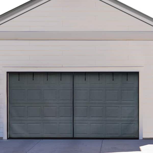Fenestrelle 16 ft. x 7 ft. Two Car Roll-Up Garage Door Screen with Magnetic Closure
