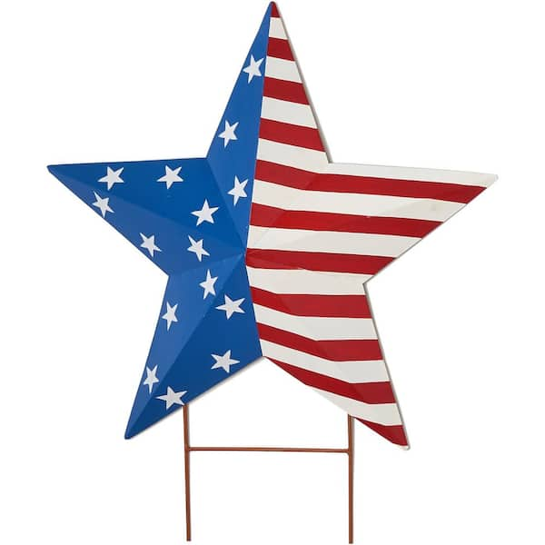 Unbranded 24 in. Americana Star on 4 in. Stake