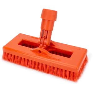 Sparta 8 in. Orange Polyester Swivel Scrub Brush with Polypropylene Casing (6-Pack)