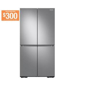 35.8 in. 22.8 cu. ft. Counter Depth French Door Refrigerator in Stainless Steel with Smudge-Proof Finish
