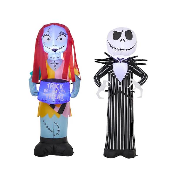 Disney 3.5 ft. Jack Skellington and Sally Airblown Halloween Inflatables  21GM21765 - The Home Depot