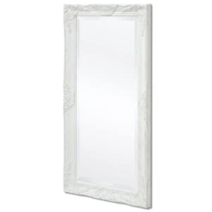 19.7 in. W x 39.4 in. H Rectangular Wood Framed Wall Mount Modern Decor Bathroom Vanity Mirror
